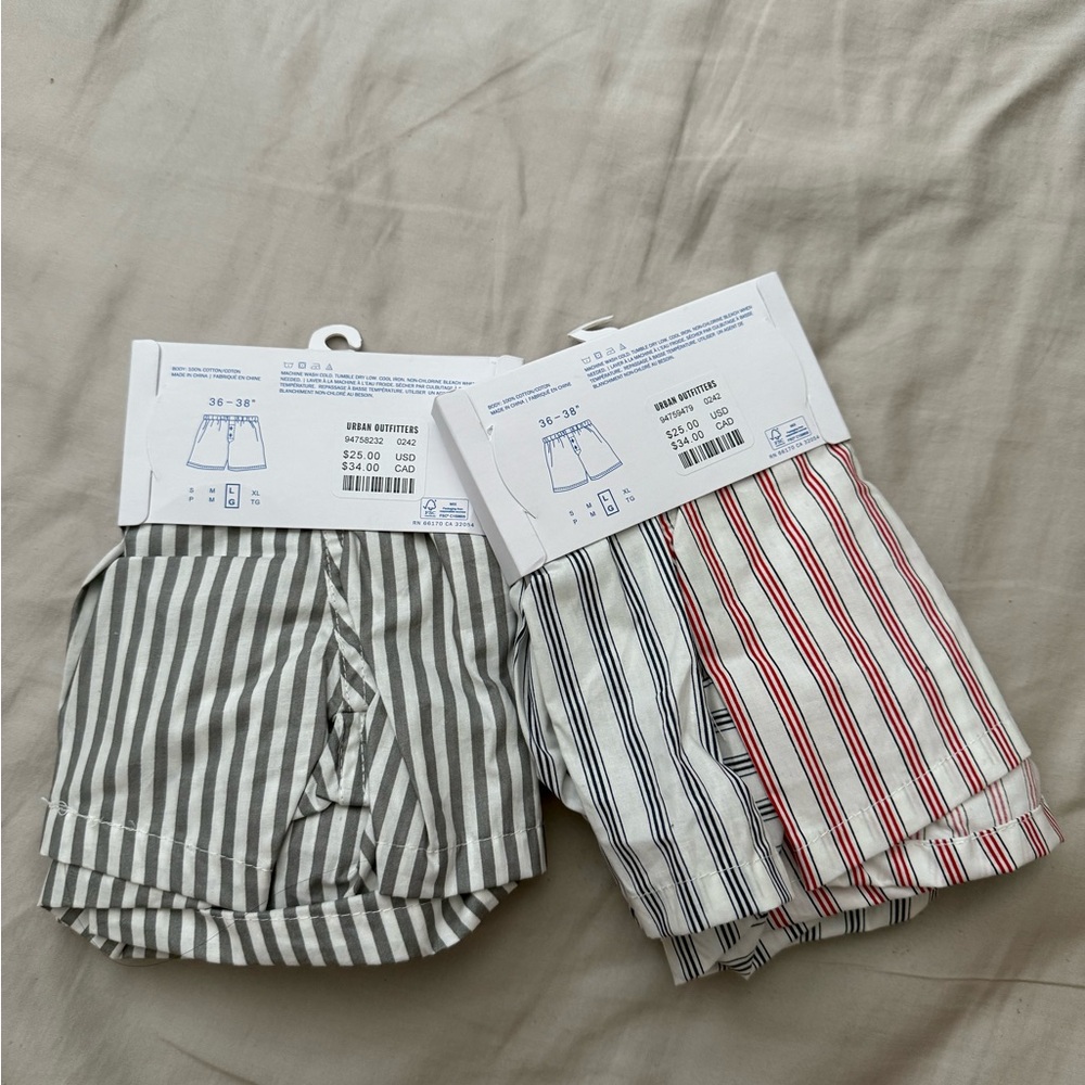 Urban Outfitters SizeLarge Striped Boxers